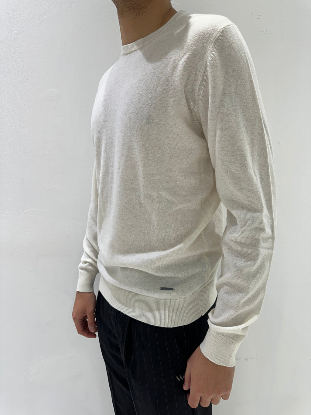 MAGLIONE GIROCOLLO IN MISTO CACHEMIRE