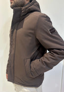 Parka corto con cappuccio