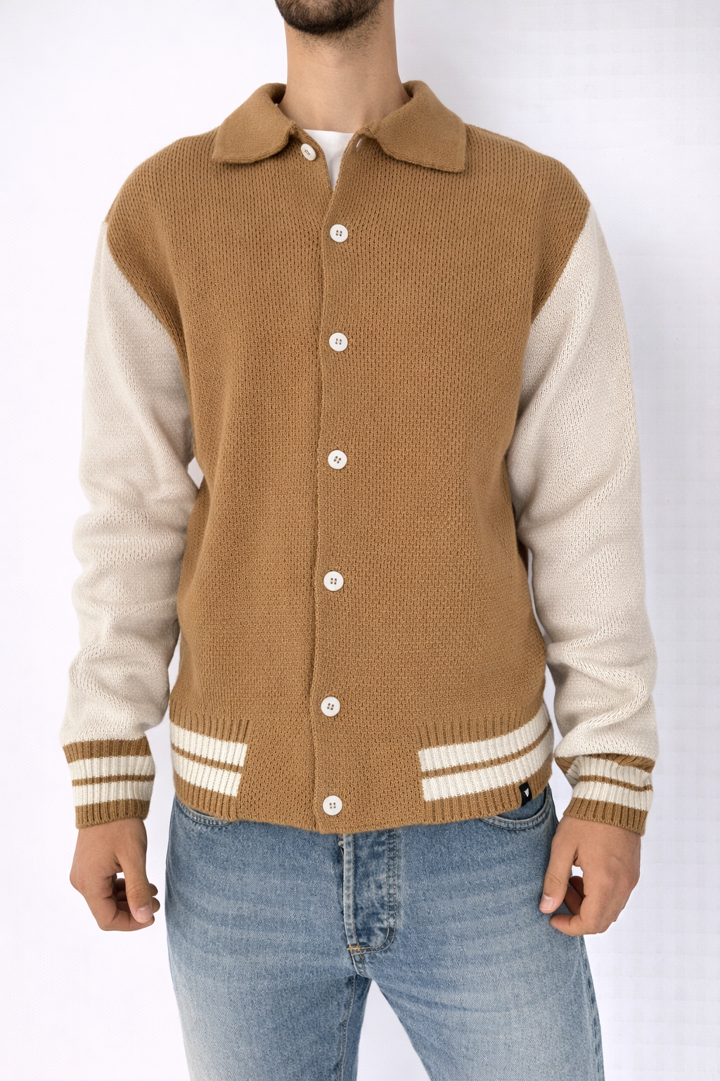 CARDIGAN CAMICIA BEIGE