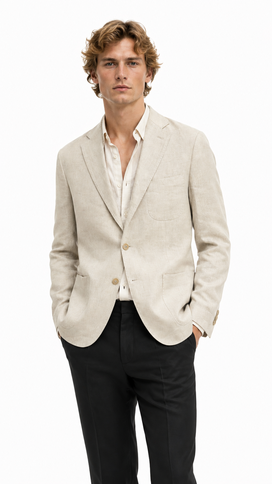 GIACCA SARTORIALE IN 100% LINO