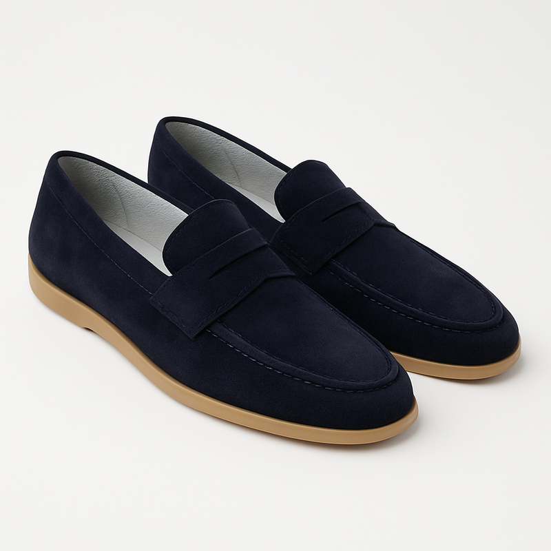 Mocassino modello LP in camoscio