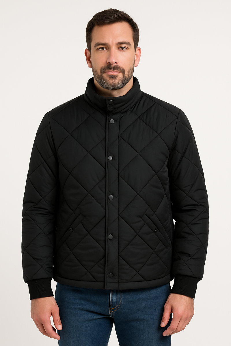 Giubbino trapuntato con doppia chiusura