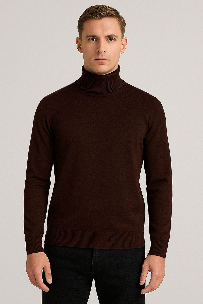 Maglione dolcevita manica lunga