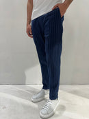 PANTALONE TASCA A FILO GESSATO