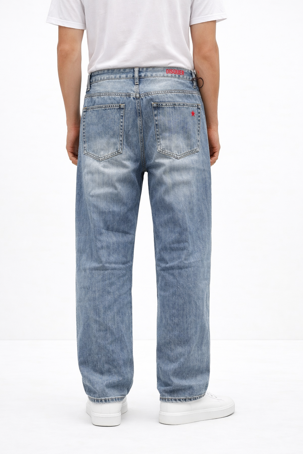 Jeans Vinicius baggy fit DISQUER blue wash