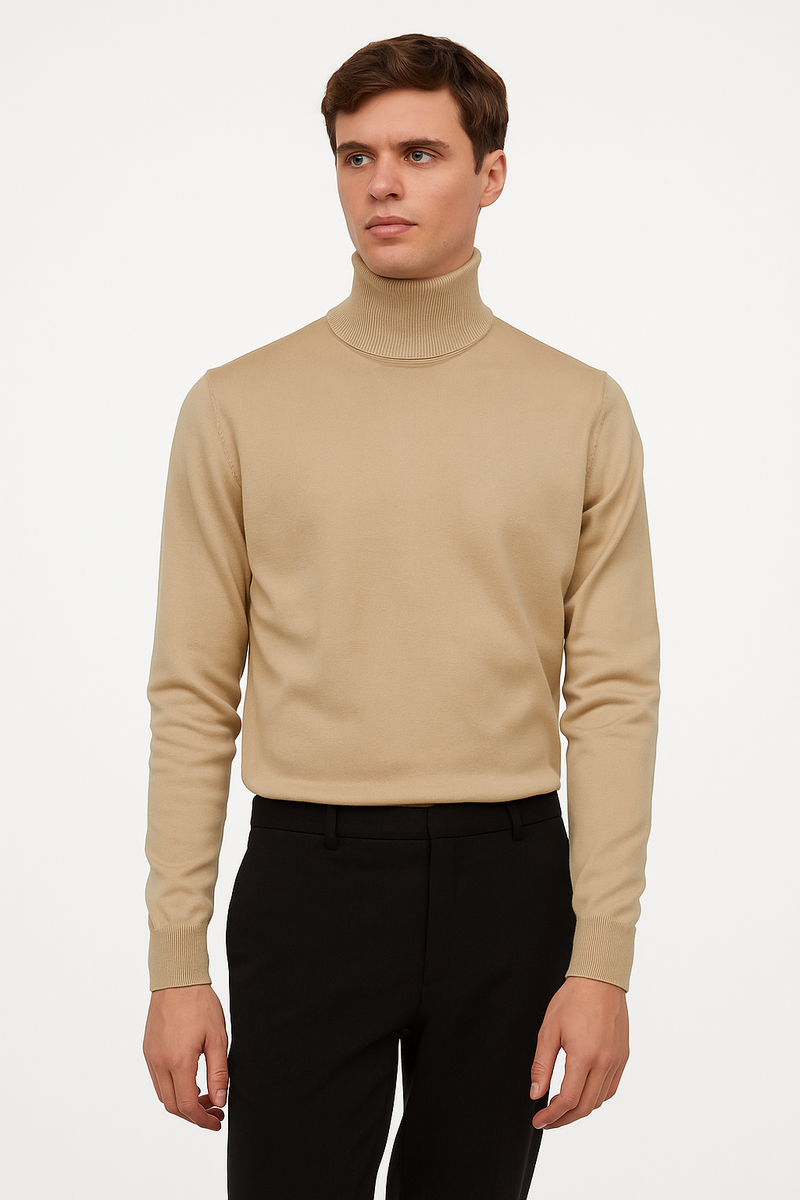 Maglione dolcevita manica lunga