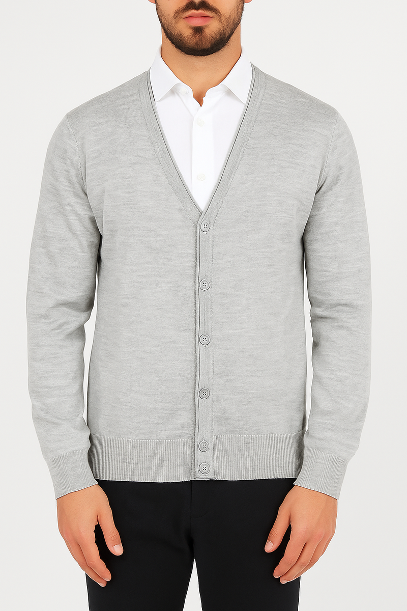 Cardigan sei bottoni manica lunga