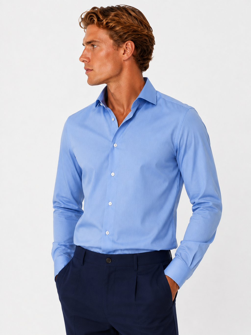 Camicia basica collo italiano