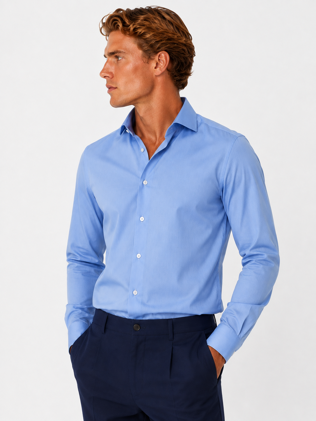Camicia basica collo italiano