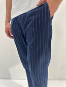 PANTALONE TASCA A FILO GESSATO