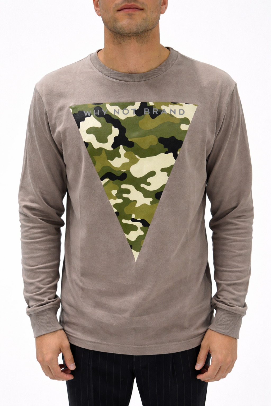 FELPA GIROCOLLO CON LOGO MILITARE