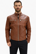 GIUBBOTTO IN ECOPELLE CON ZIP