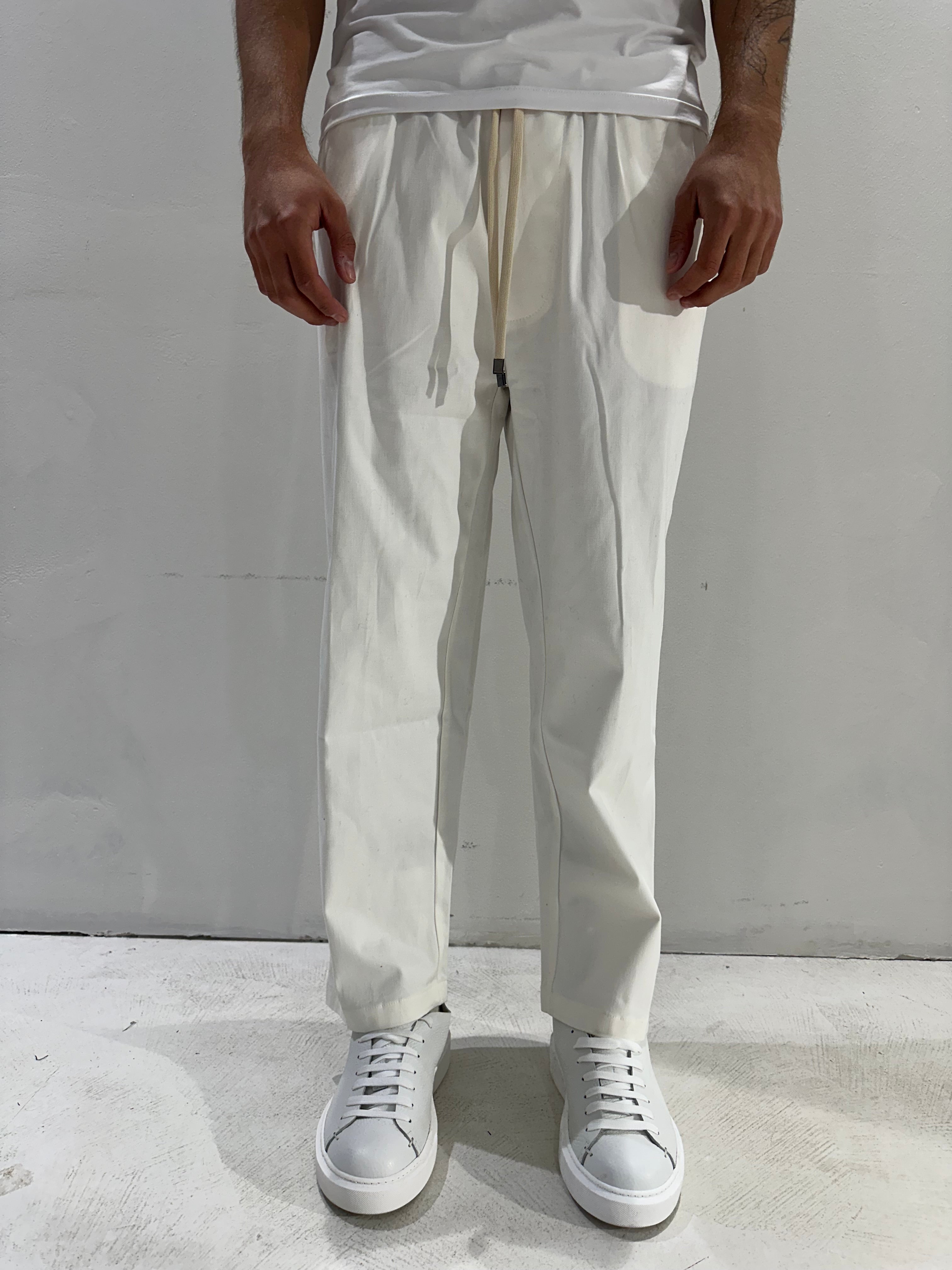 PANTALONE NIGATA COMFORT FIT CON LACCIO