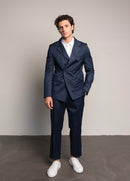 Abito doppiopetto con bottoni gioiello