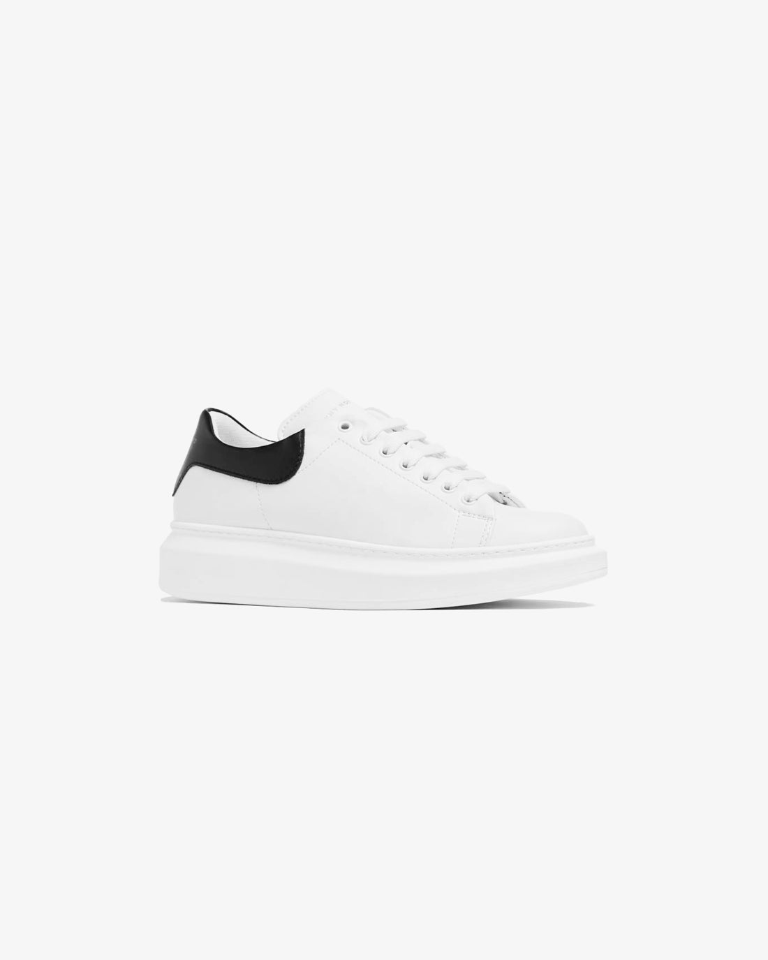 Sneakers in Vera Pelle con suola Alta