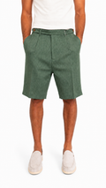 BERMUDA IN MISTO LINO VERDE
