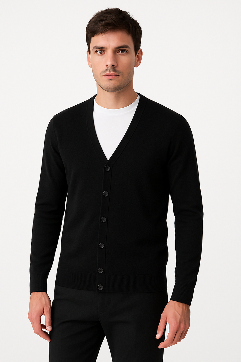 Cardigan sei bottoni manica lunga