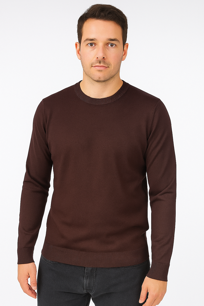 Maglione girocollo manica lunga