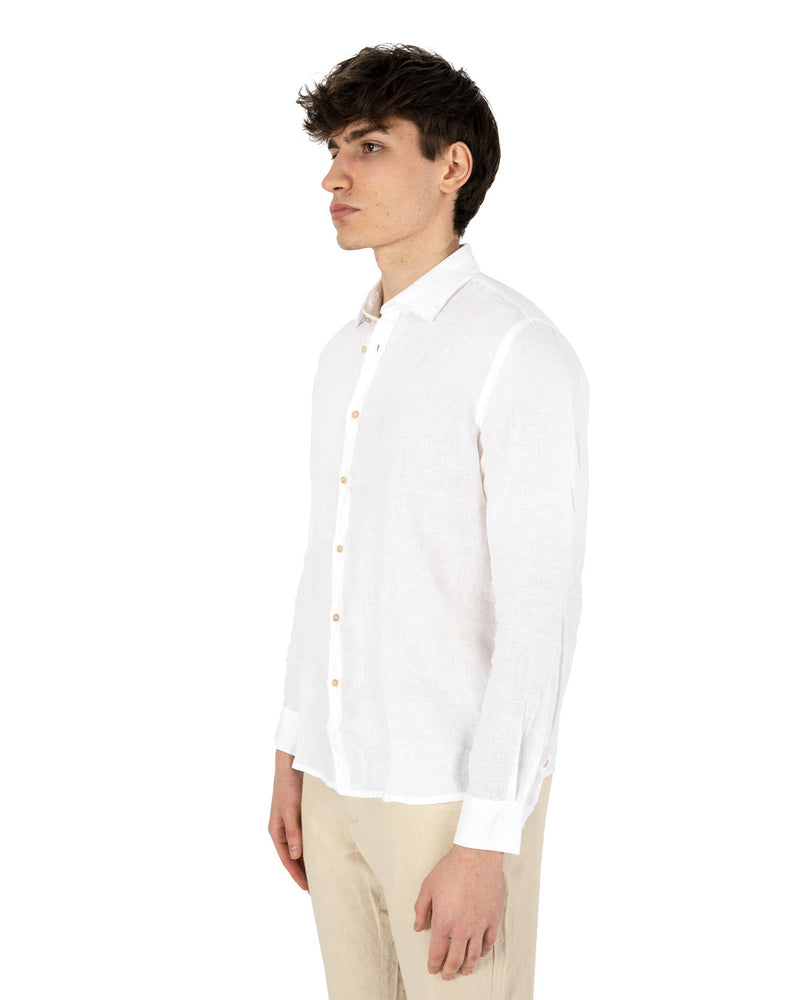 Camicia in lino collo italiano