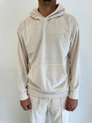 FELPA CON CAPPUCCIO IN CINIGLIA