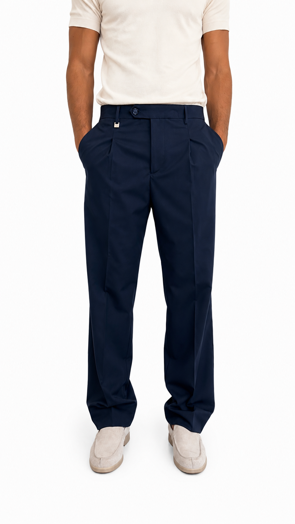 PANTALONE BAGGY FIT BLU