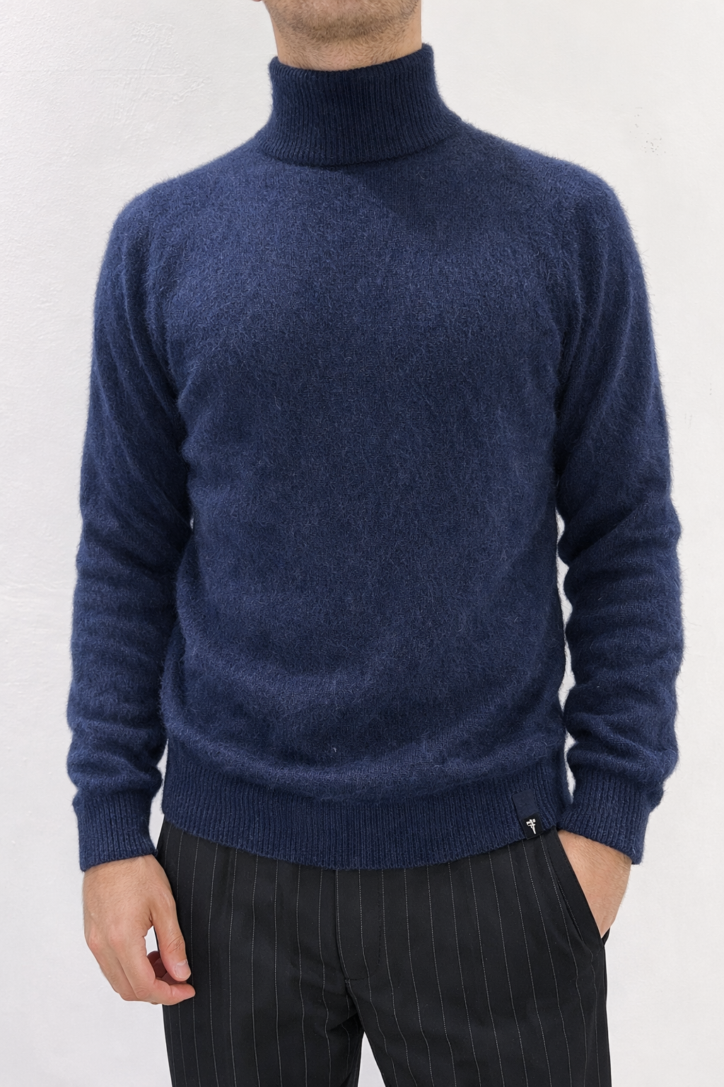 MAGLIONE MEZZO COLLO IN MISTO CACHEMIRE