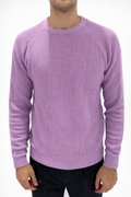 MAGLIONE GIROCOLLO CON DOPPIO COLLO GLICINE