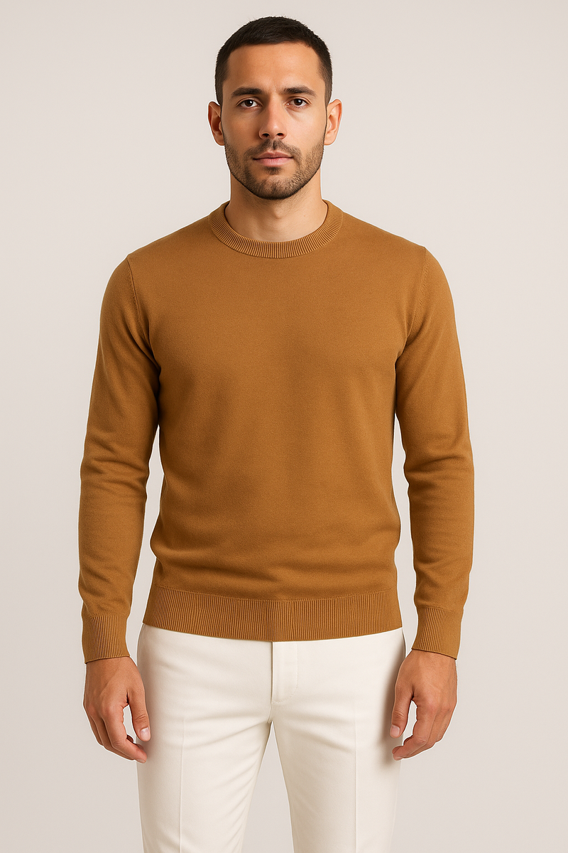 Maglione girocollo manica lunga