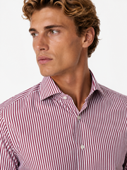 Camicia righe piccole collo italiano