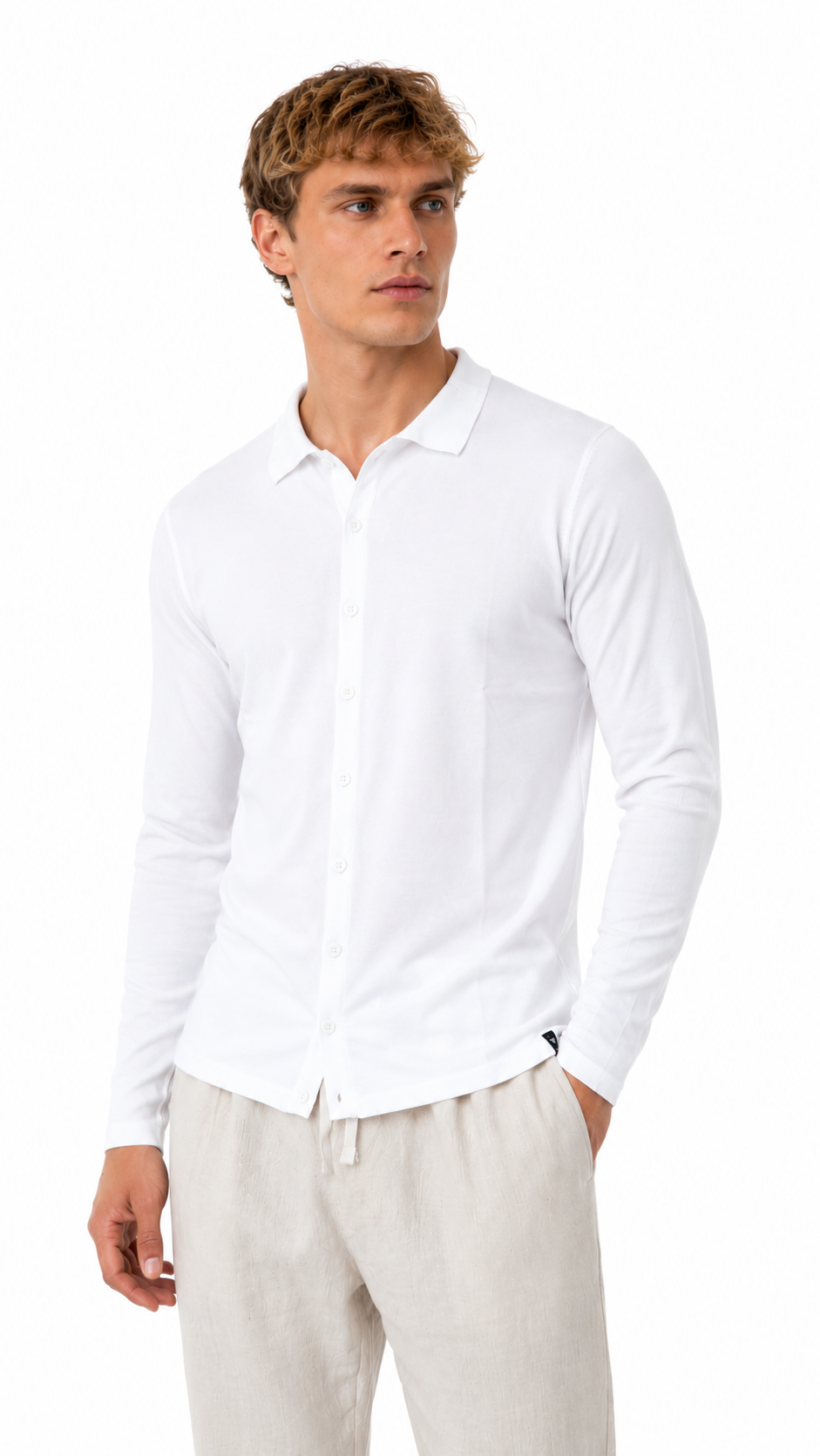 POLO IN CAMICIA MANICA LUNGA