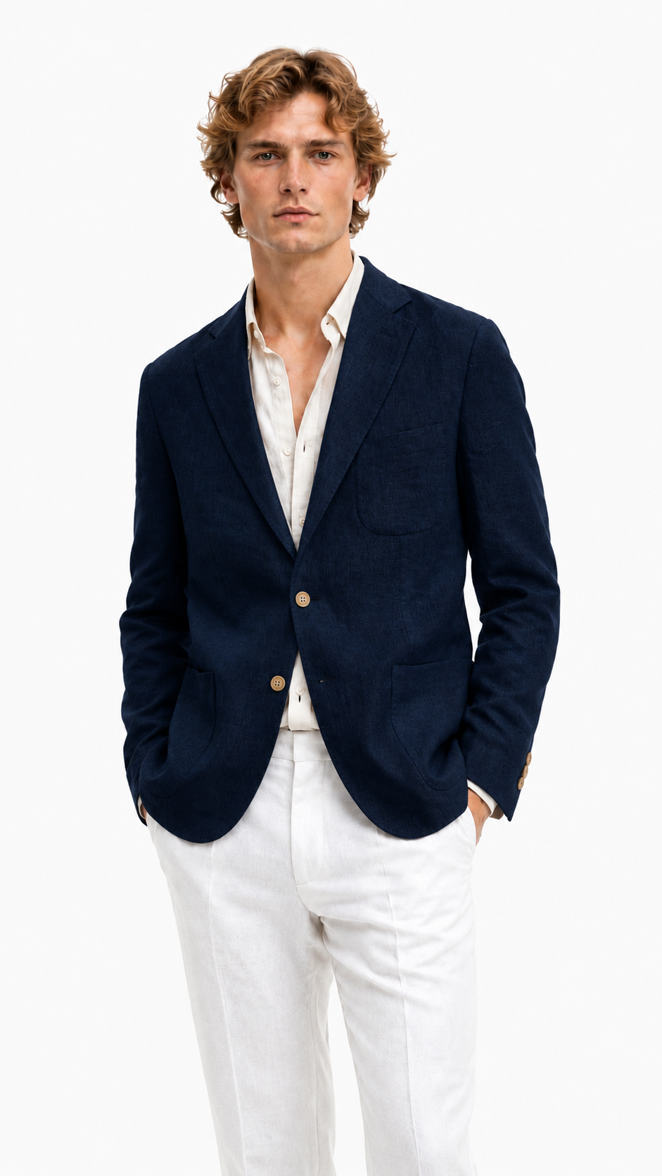 GIACCA SARTORIALE IN 100% LINO
