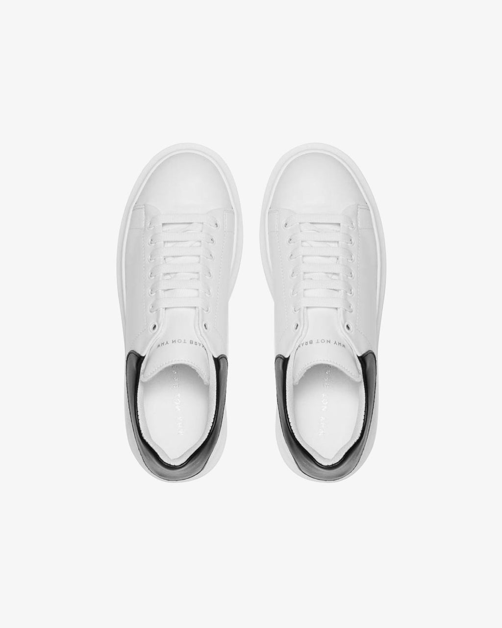 Sneakers in Vera Pelle con suola Alta