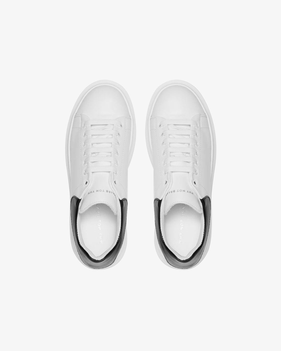 Sneakers in Vera Pelle con suola Alta