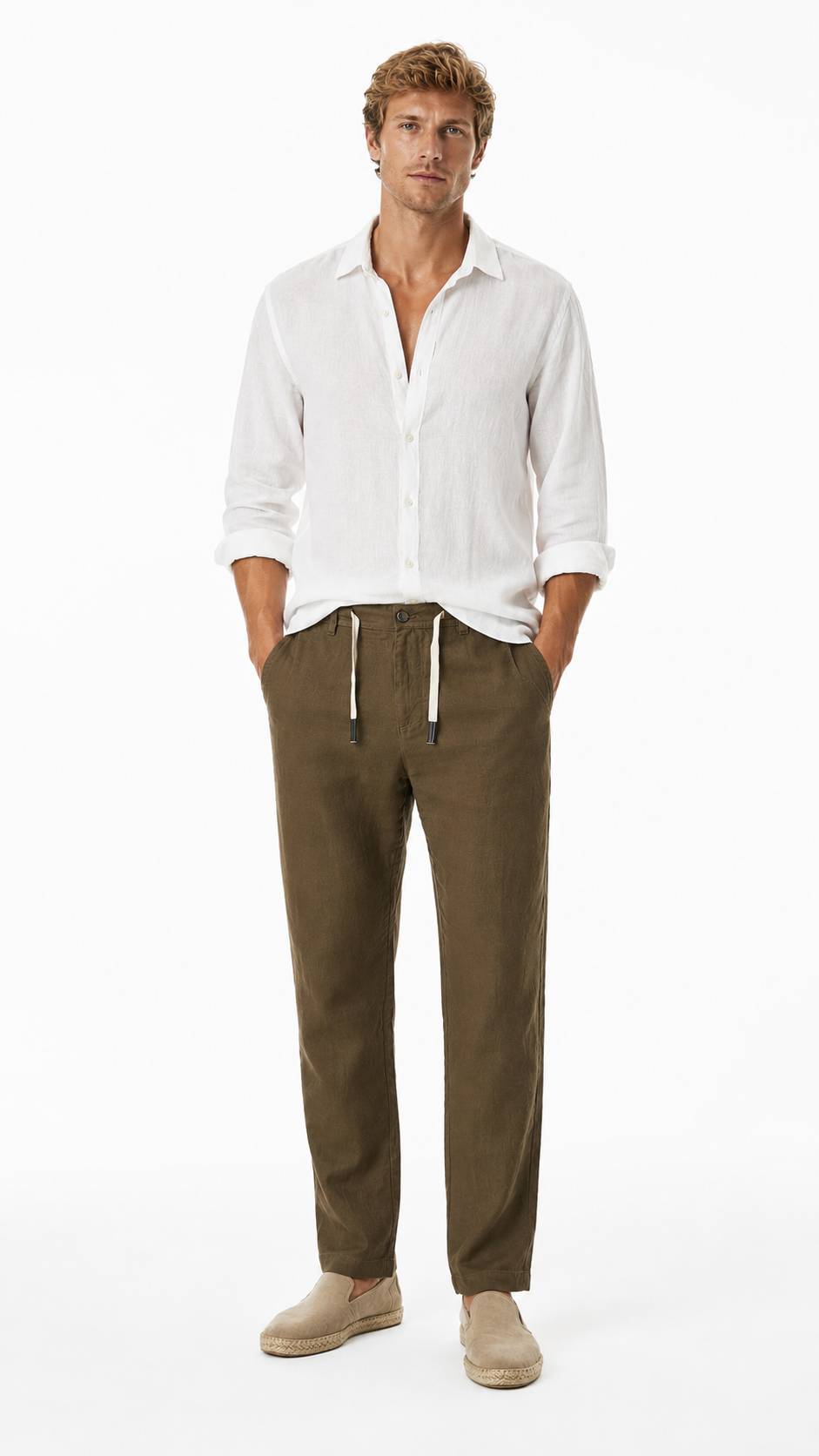 PANTALACCIO IN 100% LINO