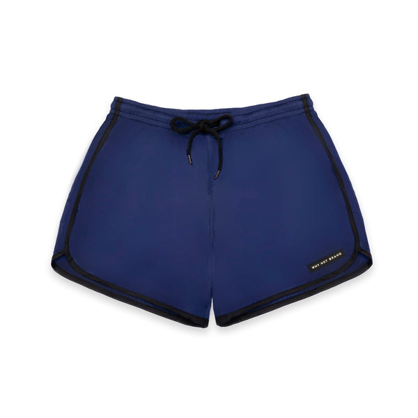Costume con logo in risalto - Blu
