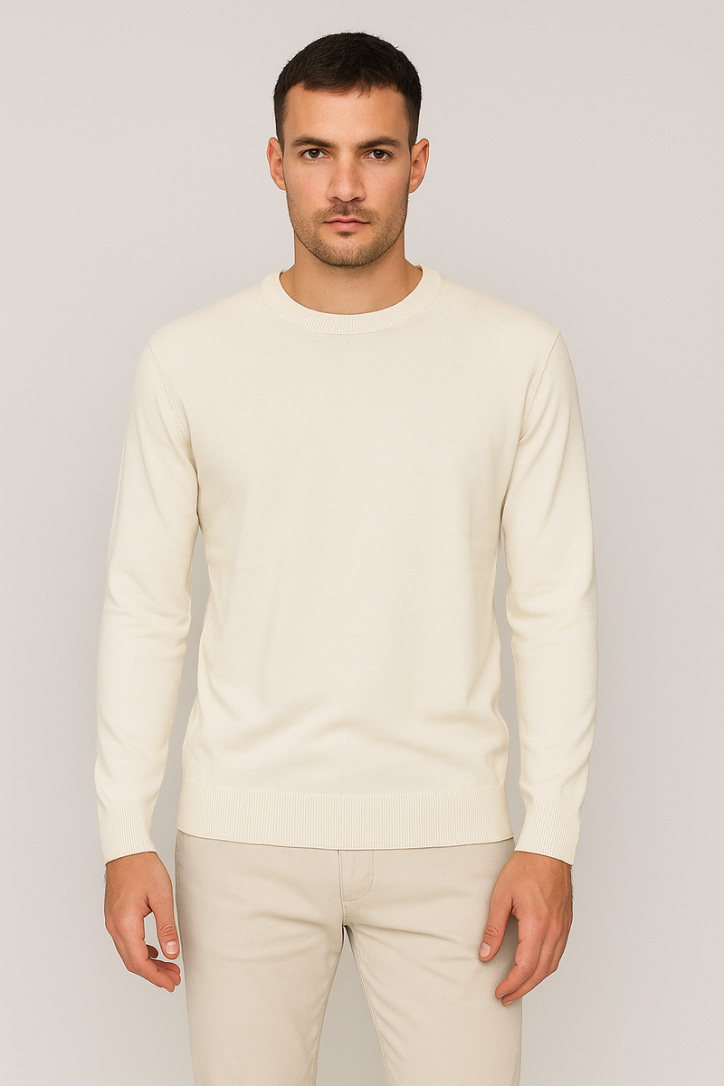 Maglione girocollo manica lunga