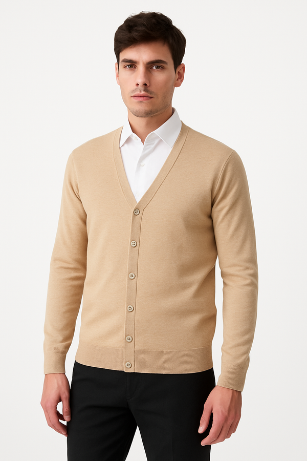 Cardigan sei bottoni manica lunga