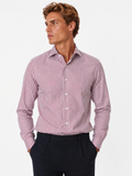 Camicia righe piccole collo italiano