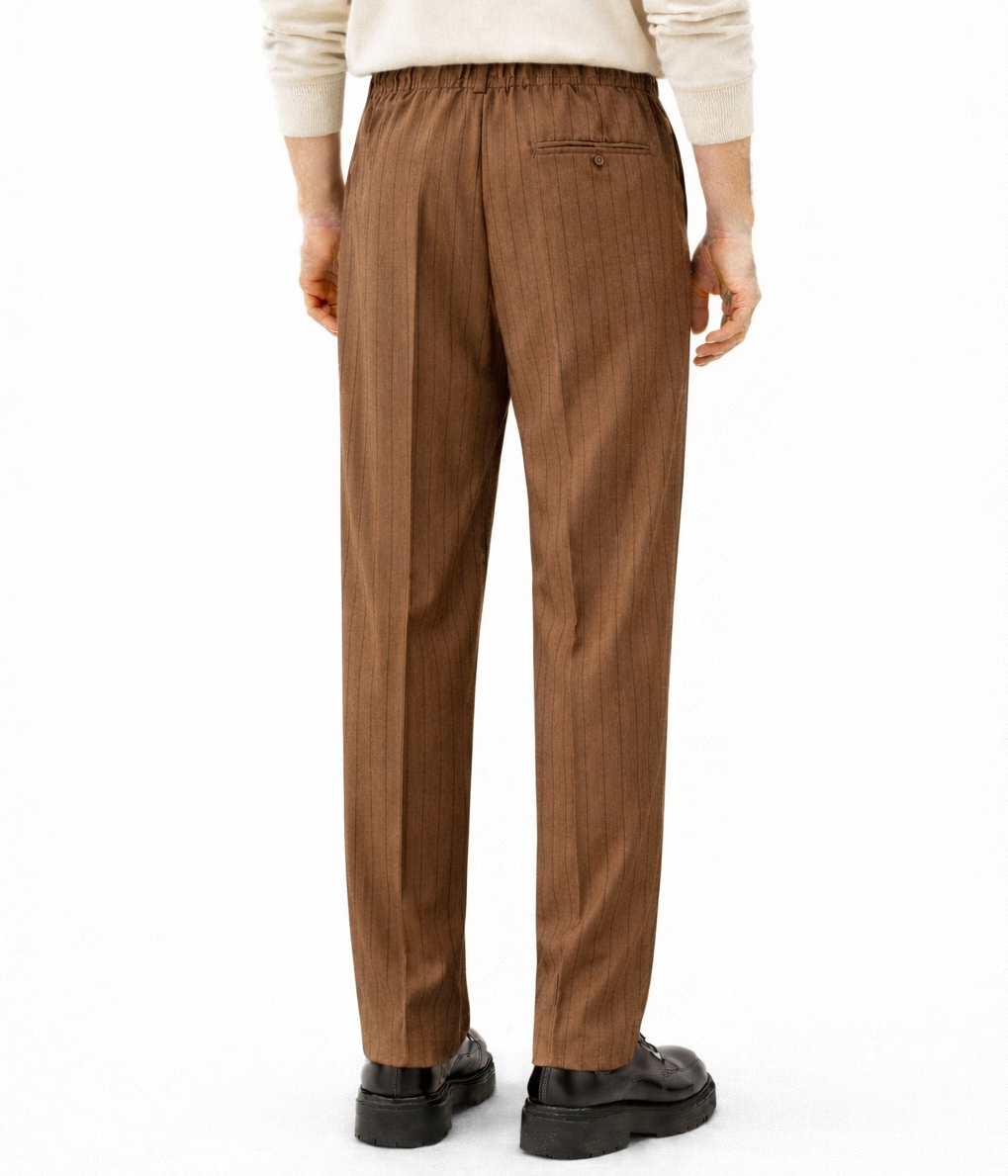 PANTALONE BECKHAM GESSATO CON ELASTICO IN VITA