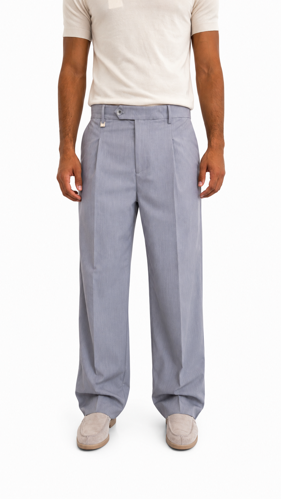 PANTALONE BAGGY FIT GRIGIO