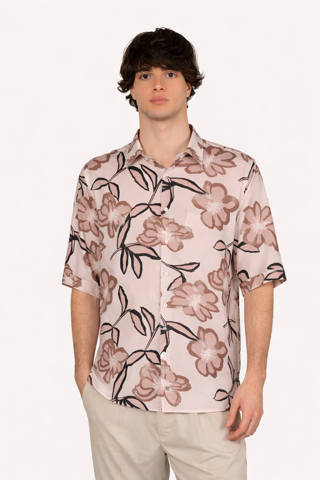 CAMICIA A FANTASIA CON FIORI