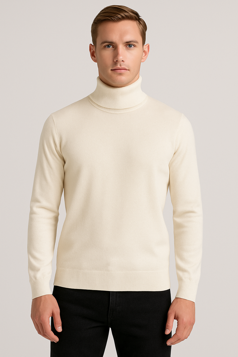 Maglione dolcevita manica lunga