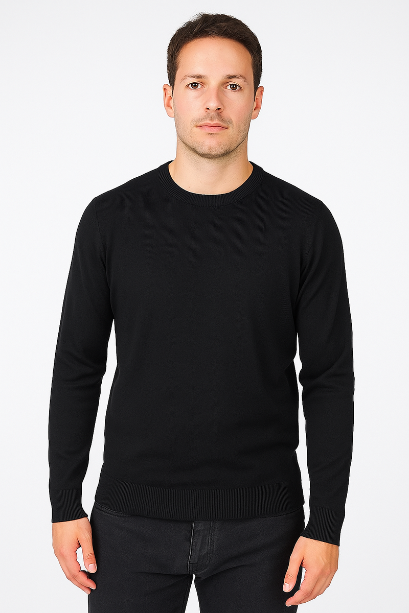 Maglione girocollo manica lunga