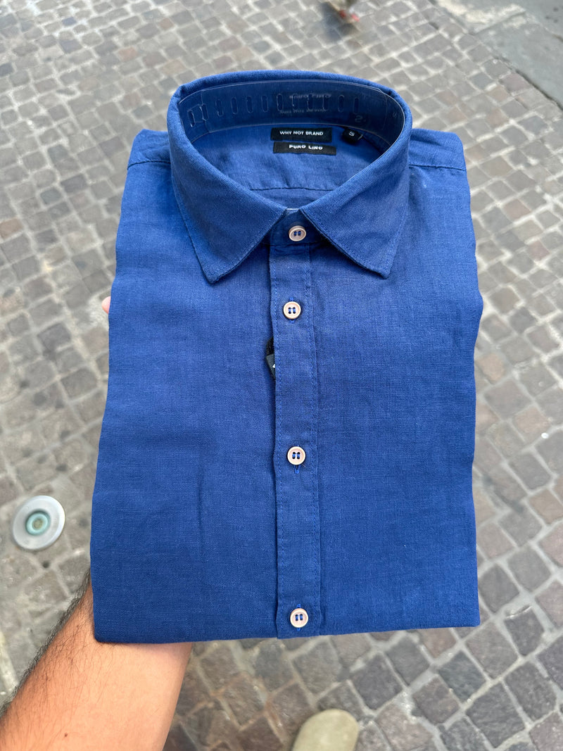 Camicia in lino collo italiano