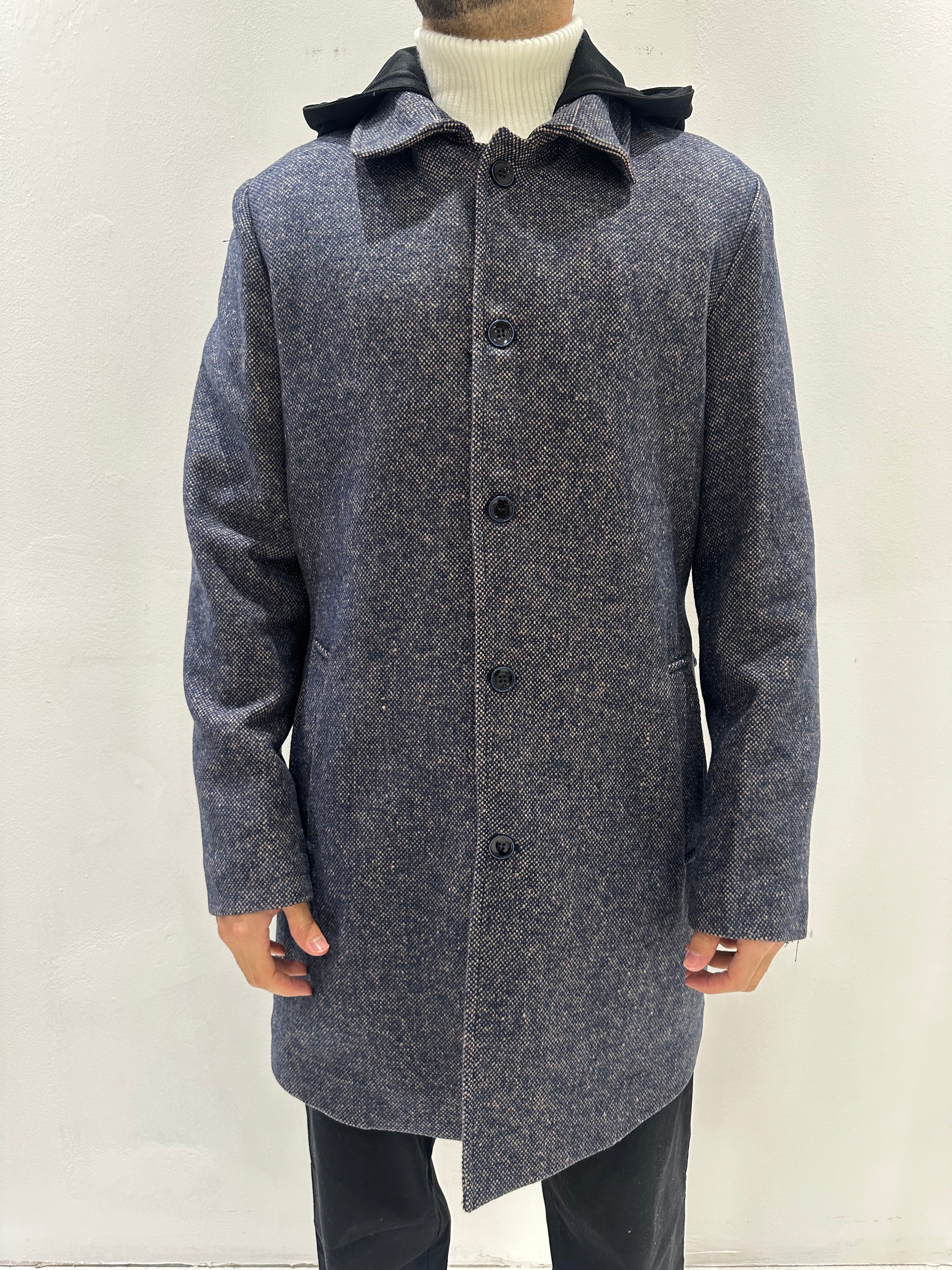 CAPPOTTO SALE E PEPE CON COLLETTO E CAPPUCCIO REMOVIBILE