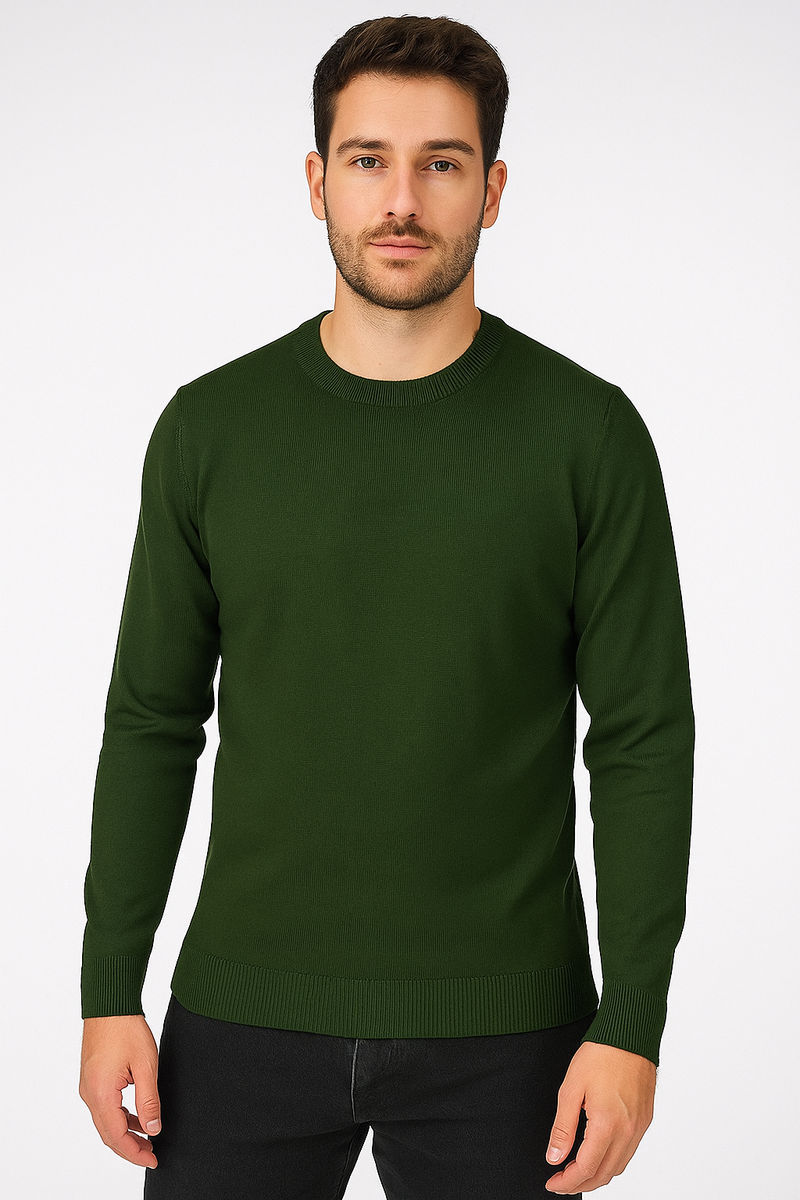 Maglione girocollo manica lunga