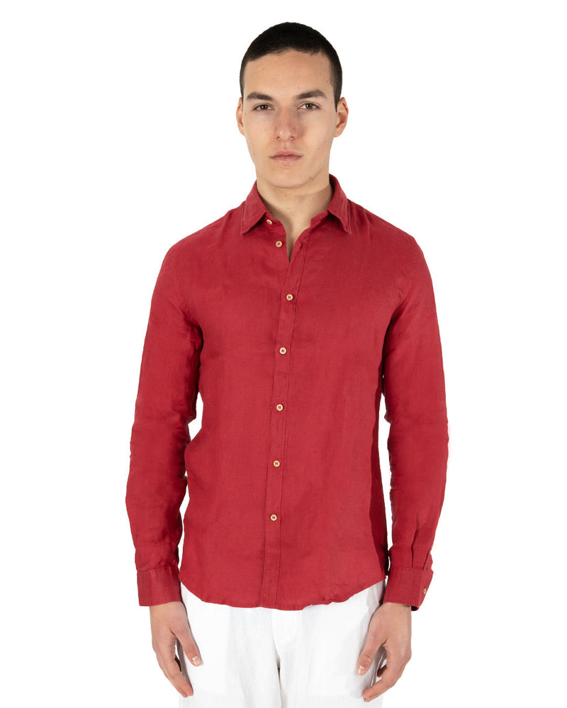 Camicia in lino collo italiano