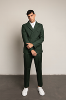 Abito doppiopetto con bottoni gioiello