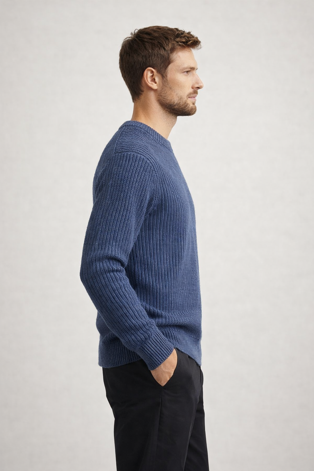 MAGLIONE GIROCOLLO COSTA INGLESE MISTO LANA