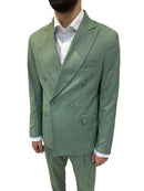 ABITO DOPPIOPETTO VERDE CHIARO